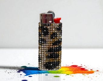 Rhinestone Bling Mini Lighter: Glam Sparkle Accessory