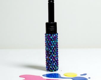Handmade Rhinestone Clipper Lighter, Bedazzled Glam Style