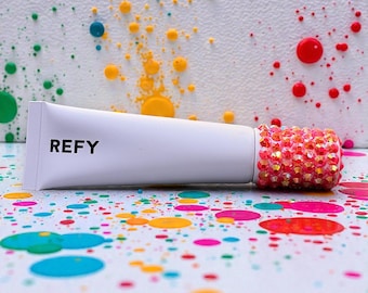 Bedazzled REFY Lip Gloss | Rhinestone Glam Makeup Gift