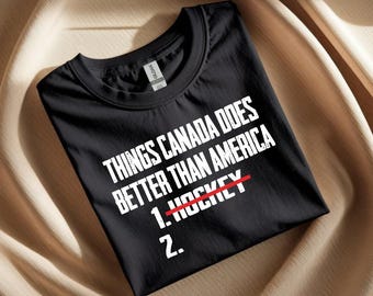 Things Canada Does Better Than America 1 Hockey 2 Funny SVG PNG