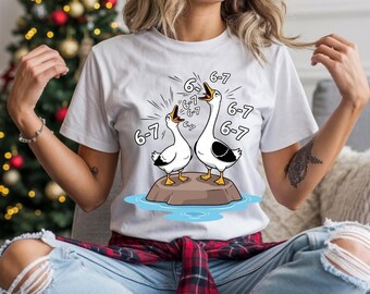 6 7 Goose Meme Shirt Design, Funny 6-7 Goose PNG, Viral 6-7 Meme Graphic, Funny Goose SVG, 6 7 Trend Shirt Design, Sublimation Clipart