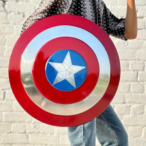 Captain America Shield | The First Avenger Metal Replica | Steve Rogers Iconic Super-Soldier Prop