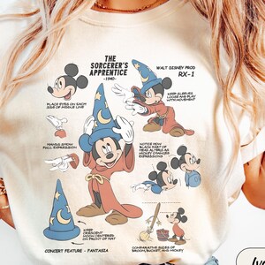 Comfort Colors® Disney The Sorcerers Apprentice Fantasia Mickey Sketch Shirt, Fantasmic Mickey Sorcerer Tee, Disneyland Family Matching Tee