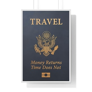 Reise Motivations Poster, vertikale Wandkunst, Wohnkultur für Reisende, Geschenk für Fernweh, Reiseinspirierte Wandkunst