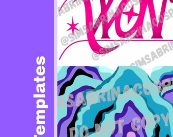 Mira K-Pop Demon Hunters Cosplay - Crop Top Template - Printable PNG