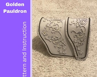 Rumi Golden K-Pop Demon Hunters Cosplay - Pauldron - Pattern & Blueprint
