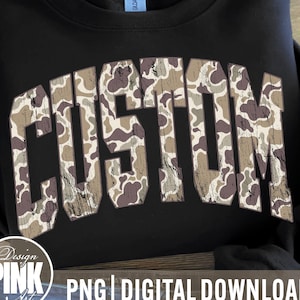 Camo custom PNG: School Spirit Design - Sublimation Graphic (Digital Download)