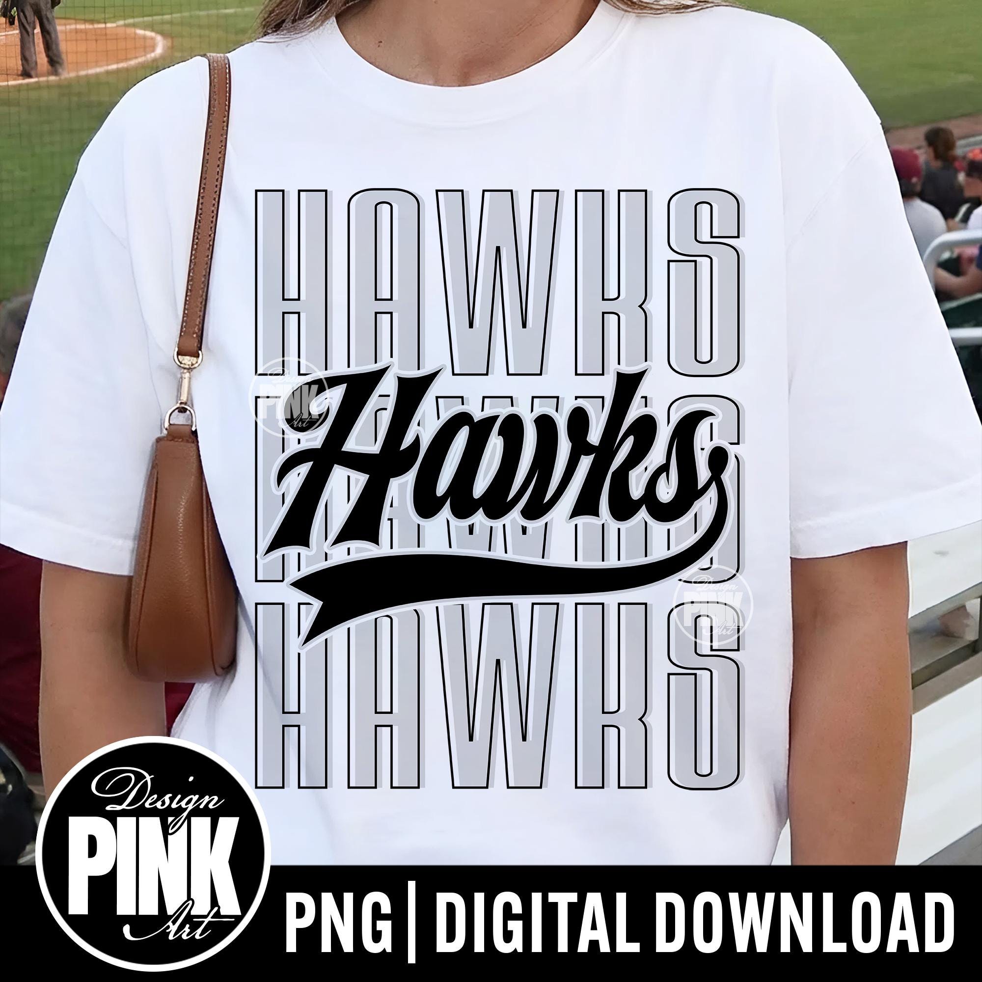 Hawk In Script Hawks PNG, Hawks Mascot Script PNG, School Spirit Team Name Design ...