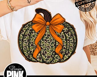 Camo Pumpkin Glitter Png, Pumpkin Spice Png, Preppy Pumpkin png, Coquette Fall Pumpkin Png, Trendy Thanksgiving Design, Girly Fall Png