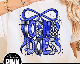 Tornadoes with Bow PNG: School Spirit Graphic (Digital Download)