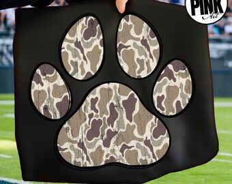Camo Hundepfote PNG, Camo Jagd-Retriever, Herbst Camo Png, Preppy Camo Png, Jagdhemd Png