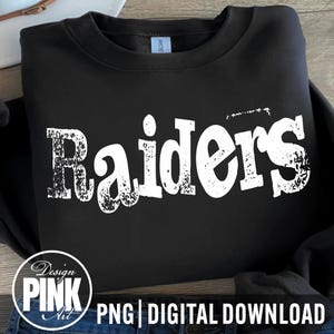 Raiders PNG, School Spirit Design, Digital Download for T-Shirts & Crafts, Team Pride Graphic