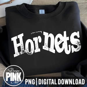 Hornets PNG, School Spirit Design, Digital Download for T-Shirts & Crafts, Team Pride Graphic