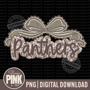 Panthers Camo PNG: Distressed Team Mascot Design (Digital Download)