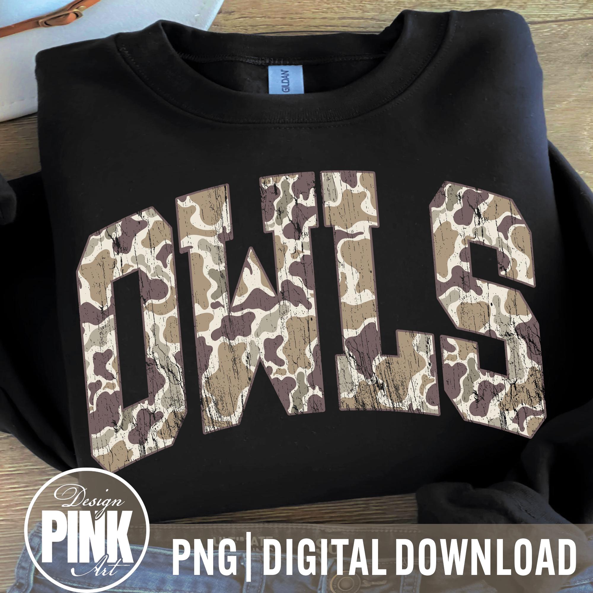 Owls camo Sports, Sublimation Graphic, Digital Download