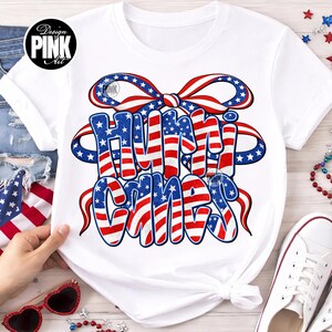 Patriotic Hurricanes PNG, USA Flagge Hurricanes Coquette Bow Design, 4. Juli Shirt Design, amerikanische Maskottchen Sublimation, digitaler Download