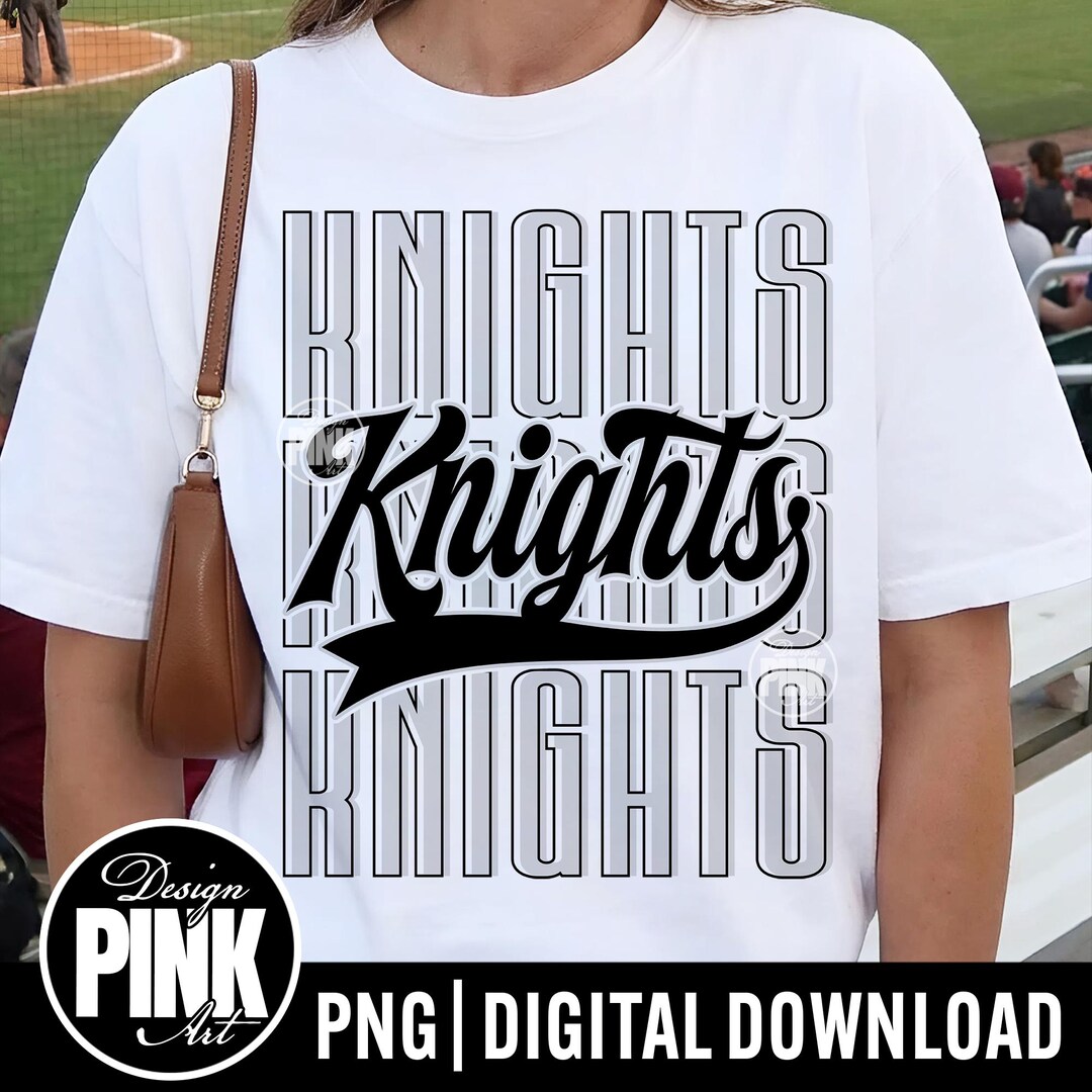Knights PNG, Knights Mascot Script PNG, School Spirit Team Name Design ...