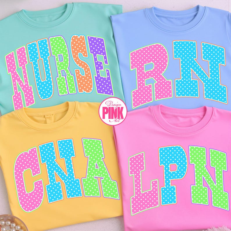 Nurse Polka Dot png, RN Lpn Cna Nurse Shirt Design, Preppy Medical PNG, Cute Nurse Life Graphic, Nurse Gift Idea, Sublimation PNG Download image 1