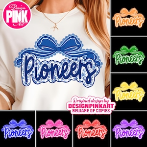 Pioneers PNG: grafica dello spirito scolastico, design dell&#39;orgoglio di squadra (download digitale)