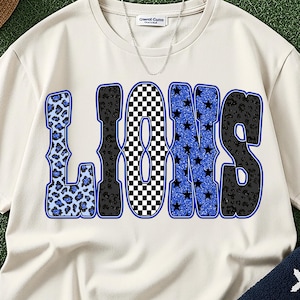 Leopard Print PNG: Checkerboard Star Glitter Letters (Digital Download)