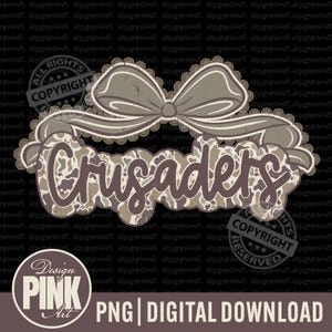 Crusaders Boo Camo PNG: Distressed Sublimation Design (Digital Download
