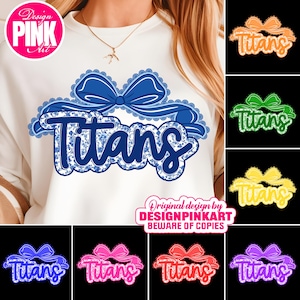 Tigers with Bow PNG: School Spirit Design (Digital Download)