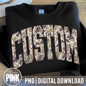 Camo PNG: School Spirit, Team Mascot, Military Camouflage (Digital Download)
