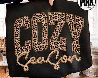 Cozy Season PNG, Vintage Pumpkin Season, Sublimation Design, Distressed Fall Autumn Vibes Clipart