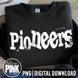PNG Pioneers, design dello spirito scolastico, download digitale per magliette e creazioni, grafica dell&#39;orgoglio di squadra