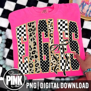 Eagles PNG, Eagles Mascot Coquette Bow Design, Leopard Checkered Eagles Shirt Graphic, School Spirit Sports Mom Sublimation Digital Download image 1