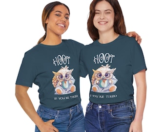 Camiseta engraçada de coruja: Piu se você estiver cansado - Camiseta para amantes de café