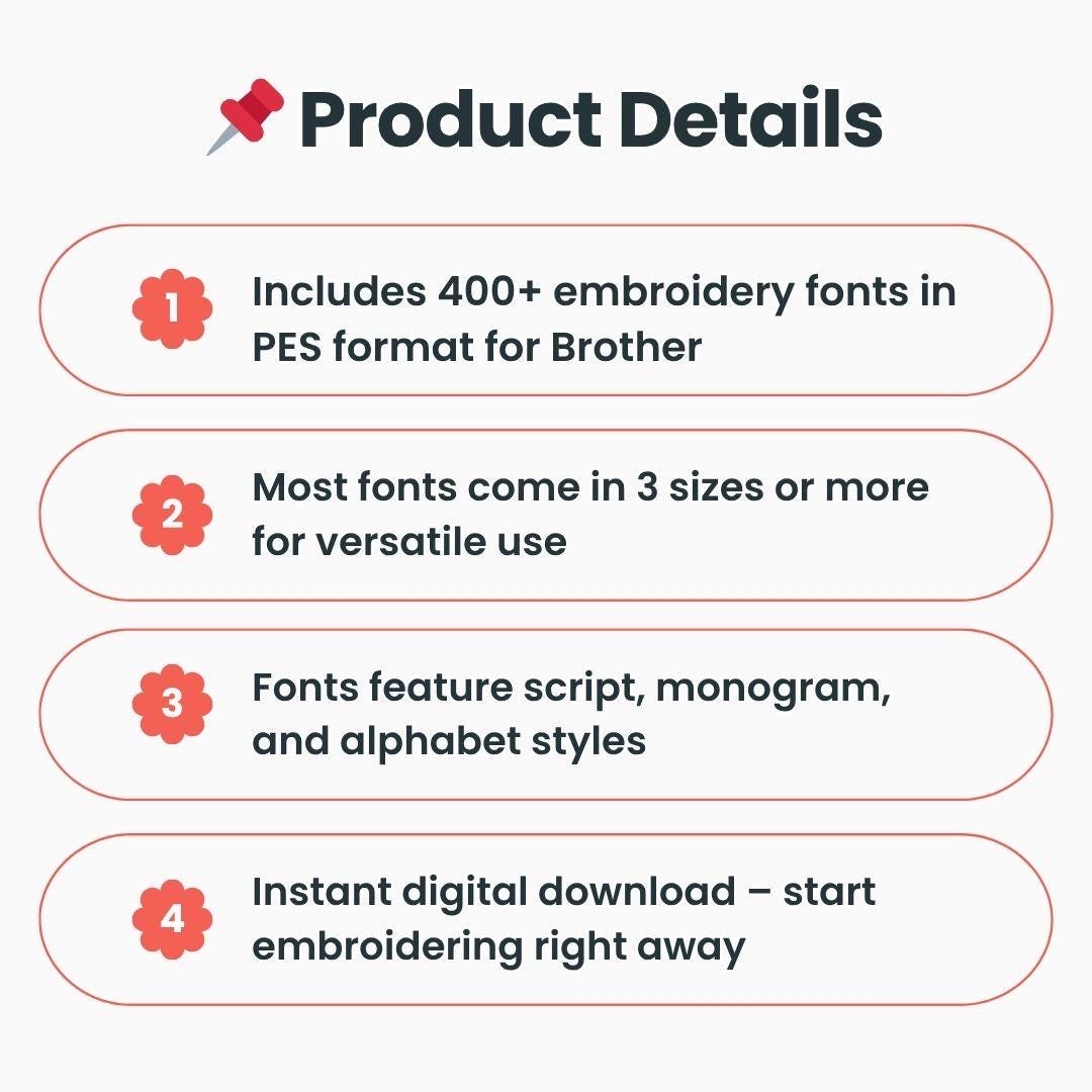 400+ Embroidery Fonts PES Bundle: Script & Monogram Letters (digital ...