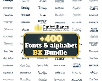 400+ BOX Schriften Bundle: Script & Monogram (Digitaler Download)