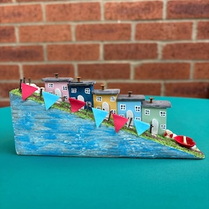 Sky Slope, Driftwood House, Driftwood, Little wooden houses, recycled materials, handmade, driftwood art