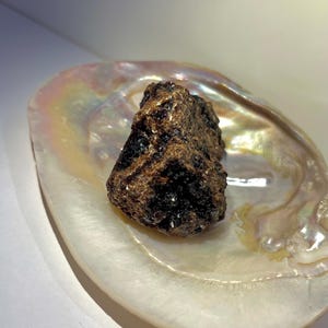 Rare Black Andradite Garnet Raw Specimen - Grounding & Protective Power Stone - Collector's Find-Garnet