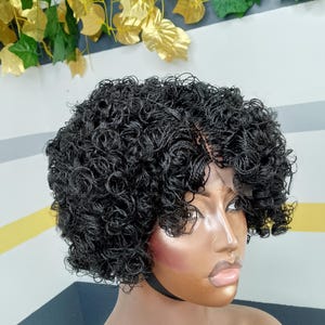 Twisted Curly braided wig for black women,Curls, Tiny twist