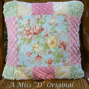 Pillow Faded Memories and Vintage Chenille image 3