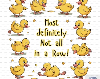 Funny Ducks PNG: Sarcastic Quote Clipart (Digital Download)