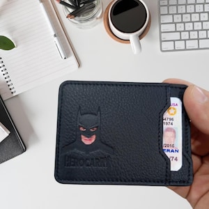 Superhelden-Leder ID-Kasten Abzeichen Brieftasche HeroCarry