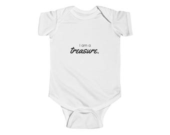 Christian Baby Onesie | "I Am a Treasure" Affirmation Bodysuit