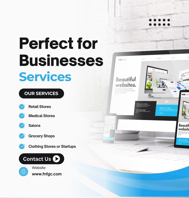 Custom web software solutions for retail stores, salons, medical stores, grocery shops, clothing businesses, startups, and online companies.