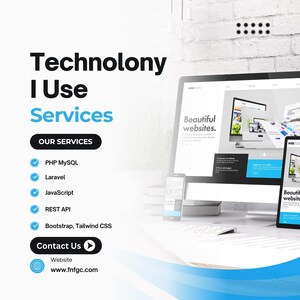 Web application development using PHP, MySQL, Laravel, JavaScript, HTML5, CSS3, REST APIs, and modern backend technologies for scalable business software.