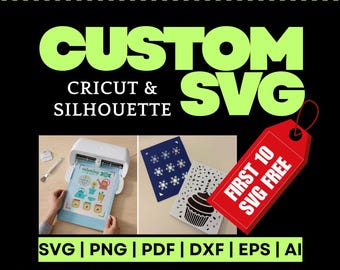 Download digitale del file di taglio Cricut, Silhouette, design SVG personalizzato