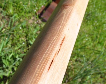 Hickory Training Staff: Smooth Sanded, Tung Oil Finish, Movement Practice Tool