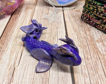Fairy Sprite Figurine - Polymer Clay Miniature Desk Friend – Handmade