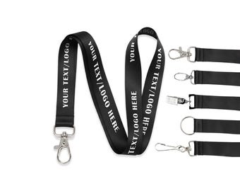 Custom Full Color Lanyards | Personalized Logo Lanyards | Badge Holders | Printed Breakaway Lanyards for Events, ID, Trade Shows & School