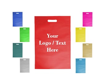 Custom D Cut Non Woven Bags with Logo | Bulk Reusable Grocery & Shopping Totes | Personalized Eco Friendly Promotional Giveaway Bags