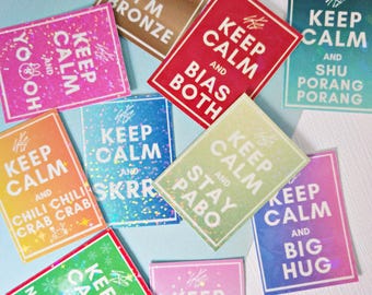 ORIGINAL Keep Calm - Stray Kids Vinyl Stickers Kpop