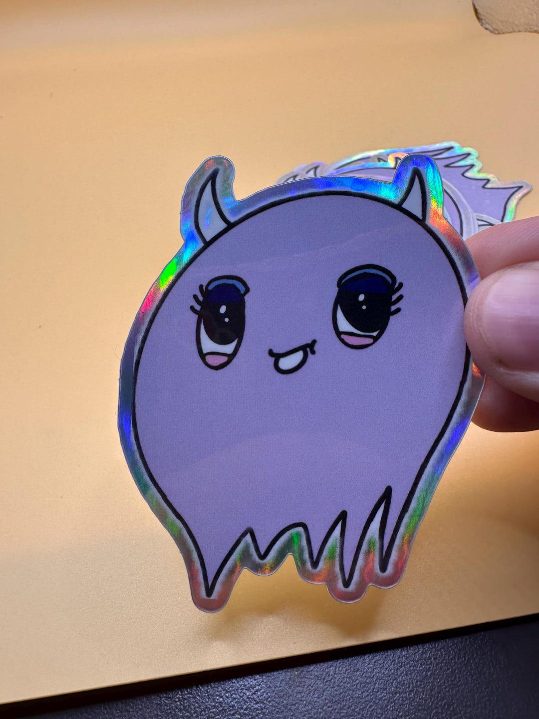 Cnn Sticker Kawaii Demon Ghost Sticker – Holographic Vinyl | Queer Witchy Inner ...