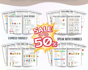 Libro de ejercicios de CAA en formato PDF, actividades de comunicación aumentativa y alternativa, estrategias, materiales de apoyo y tableros de CAA para adultos.